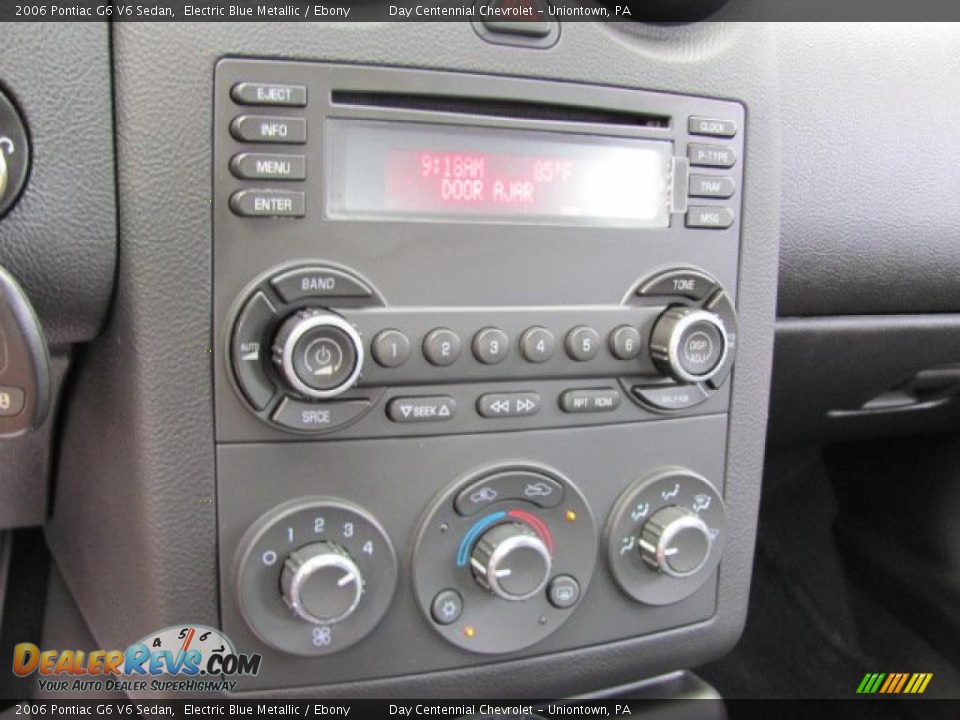 2006 Pontiac G6 V6 Sedan Electric Blue Metallic / Ebony Photo #12
