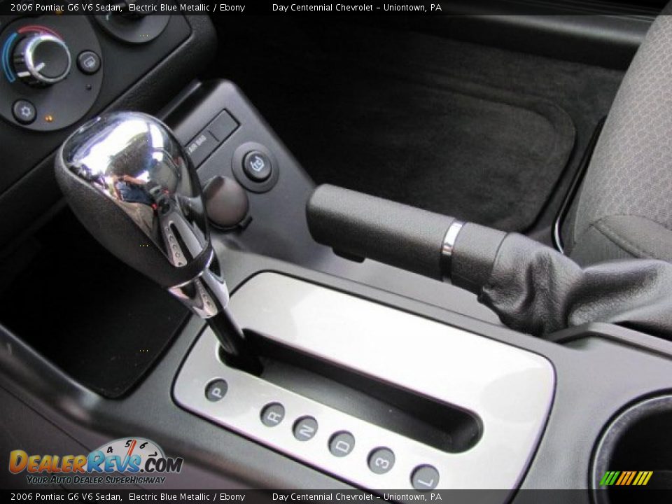 2006 Pontiac G6 V6 Sedan Electric Blue Metallic / Ebony Photo #13