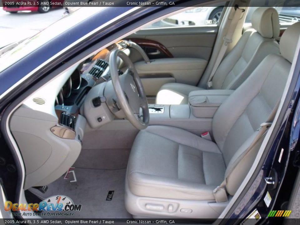 2005 Acura RL 3.5 AWD Sedan Opulent Blue Pearl / Taupe Photo #10