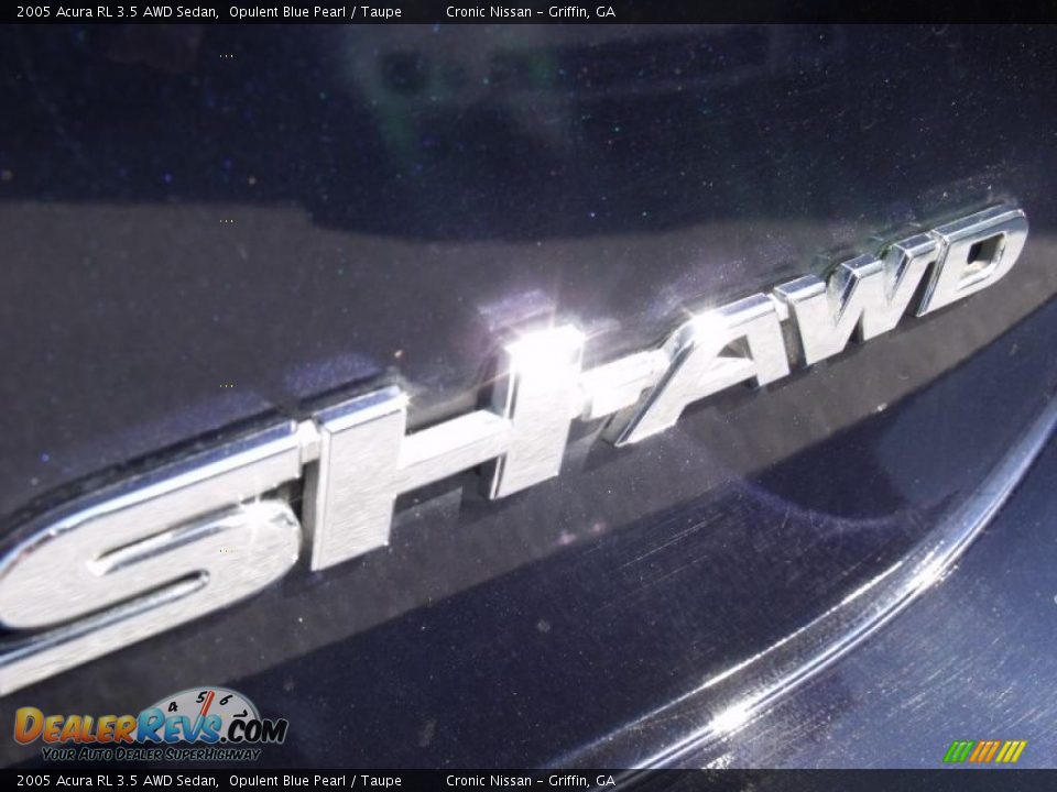 2005 Acura RL 3.5 AWD Sedan Opulent Blue Pearl / Taupe Photo #13