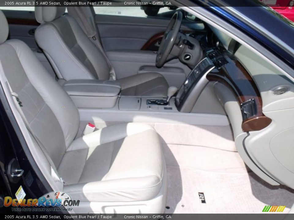 2005 Acura RL 3.5 AWD Sedan Opulent Blue Pearl / Taupe Photo #15
