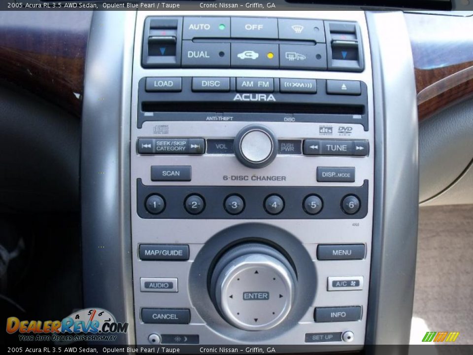 2005 Acura RL 3.5 AWD Sedan Opulent Blue Pearl / Taupe Photo #21