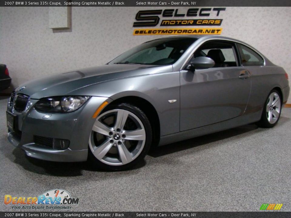 2007 BMW 3 Series 335i Coupe Sparkling Graphite Metallic / Black Photo #1