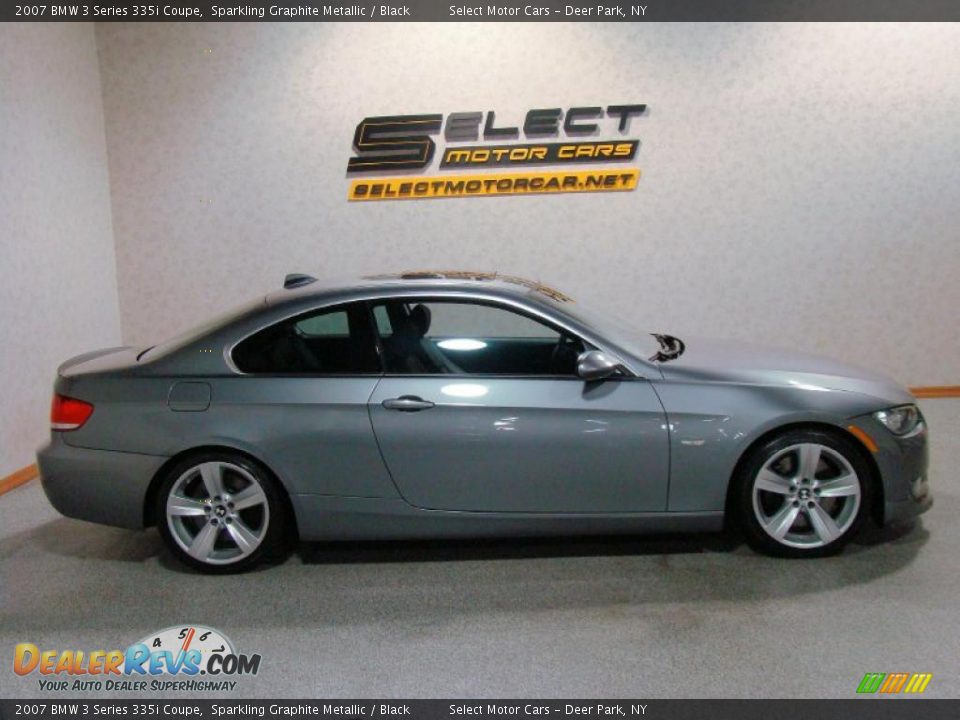 2007 BMW 3 Series 335i Coupe Sparkling Graphite Metallic / Black Photo #4