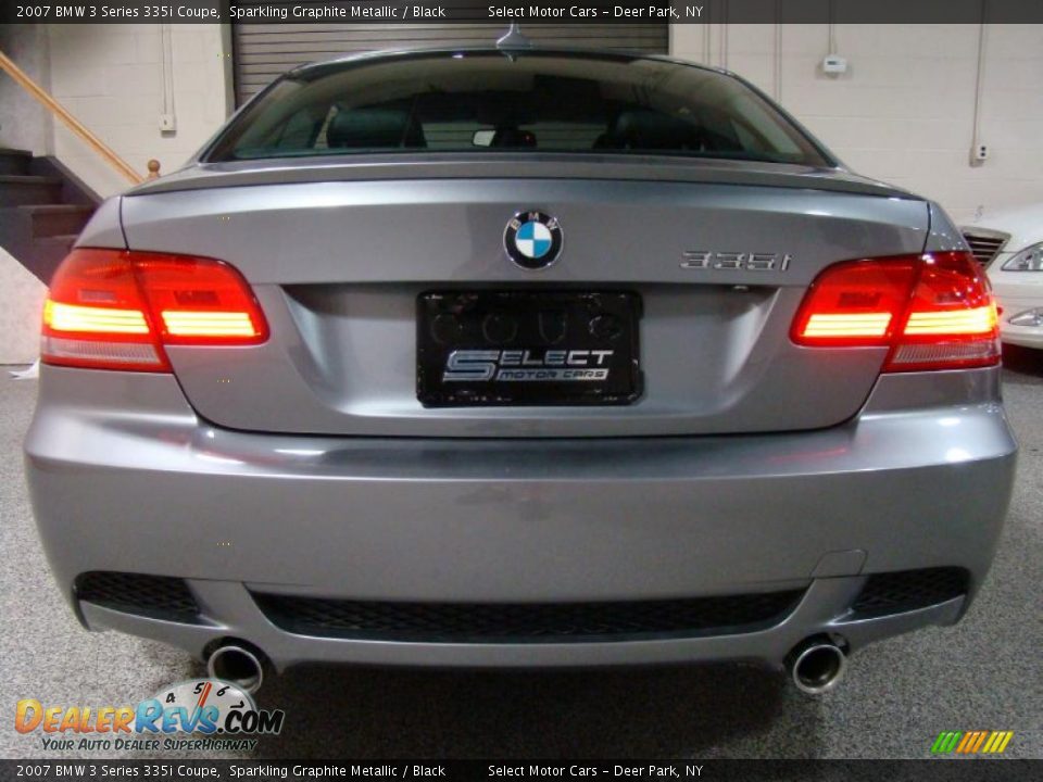 2007 BMW 3 Series 335i Coupe Sparkling Graphite Metallic / Black Photo #5