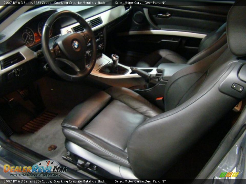 2007 BMW 3 Series 335i Coupe Sparkling Graphite Metallic / Black Photo #7