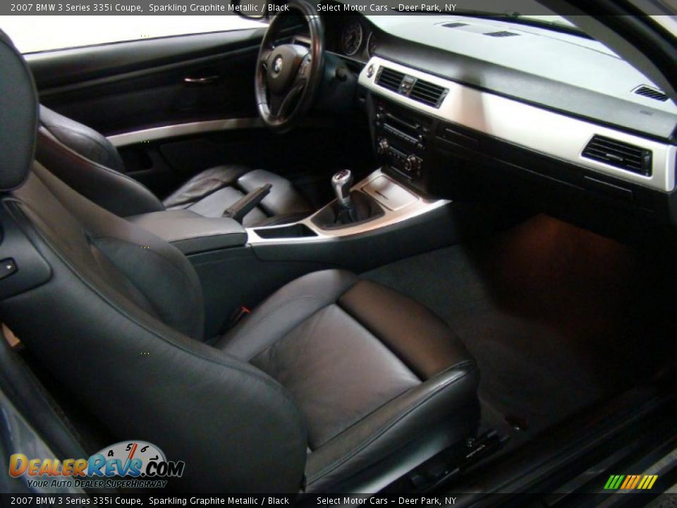 2007 BMW 3 Series 335i Coupe Sparkling Graphite Metallic / Black Photo #10