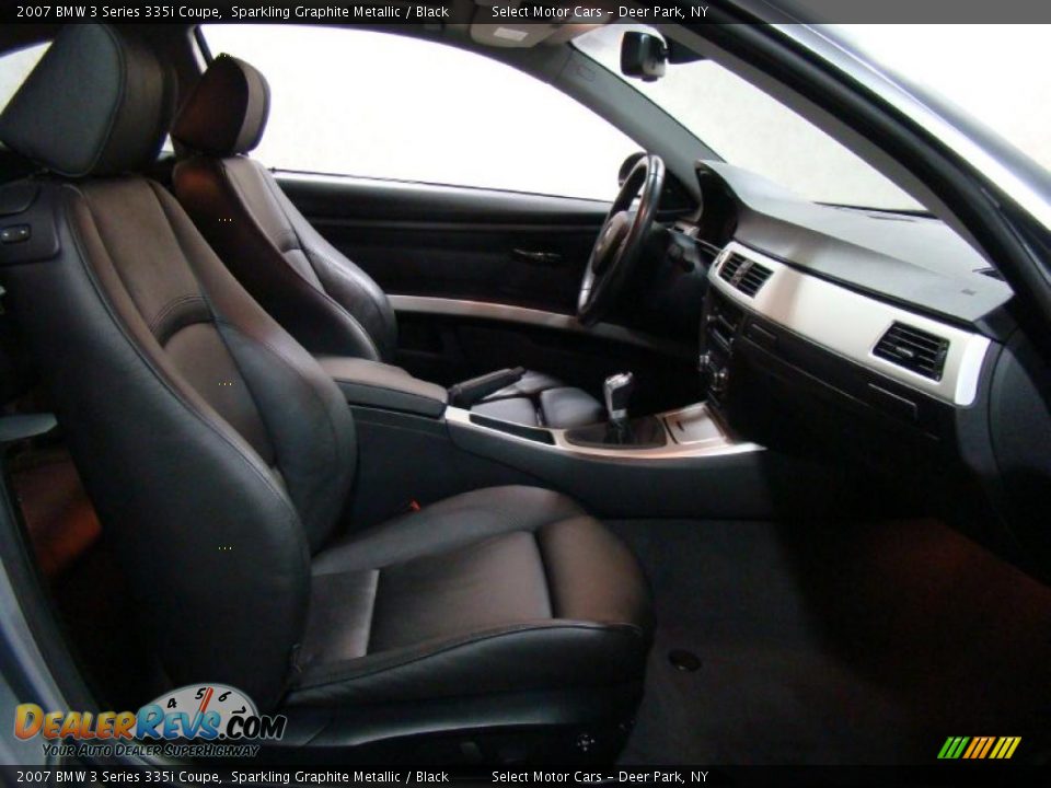 2007 BMW 3 Series 335i Coupe Sparkling Graphite Metallic / Black Photo #11