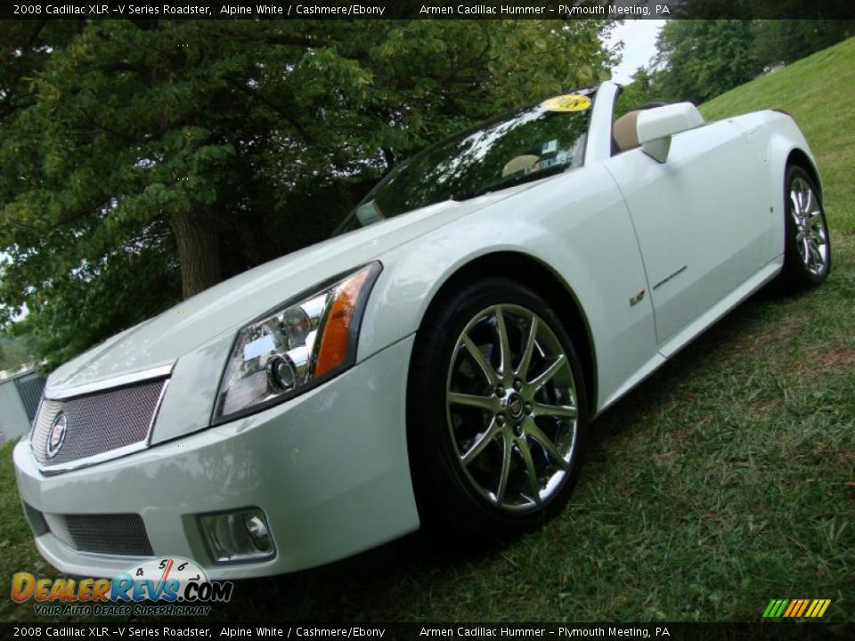 2008 Cadillac XLR -V Series Roadster Alpine White / Cashmere/Ebony Photo #1