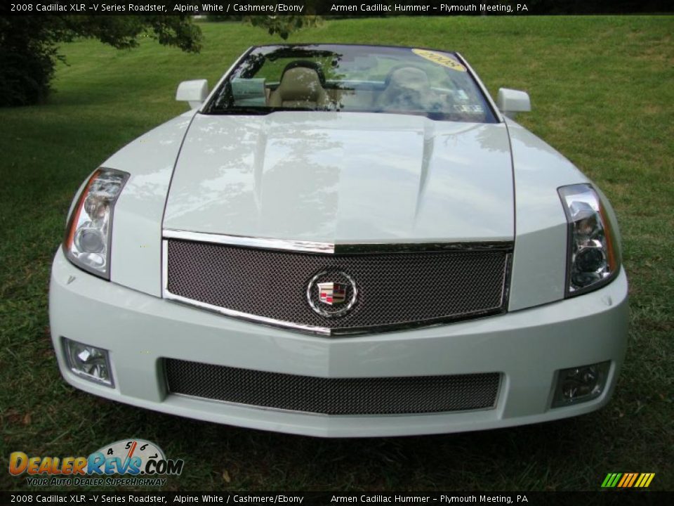 2008 Cadillac XLR -V Series Roadster Alpine White / Cashmere/Ebony Photo #3