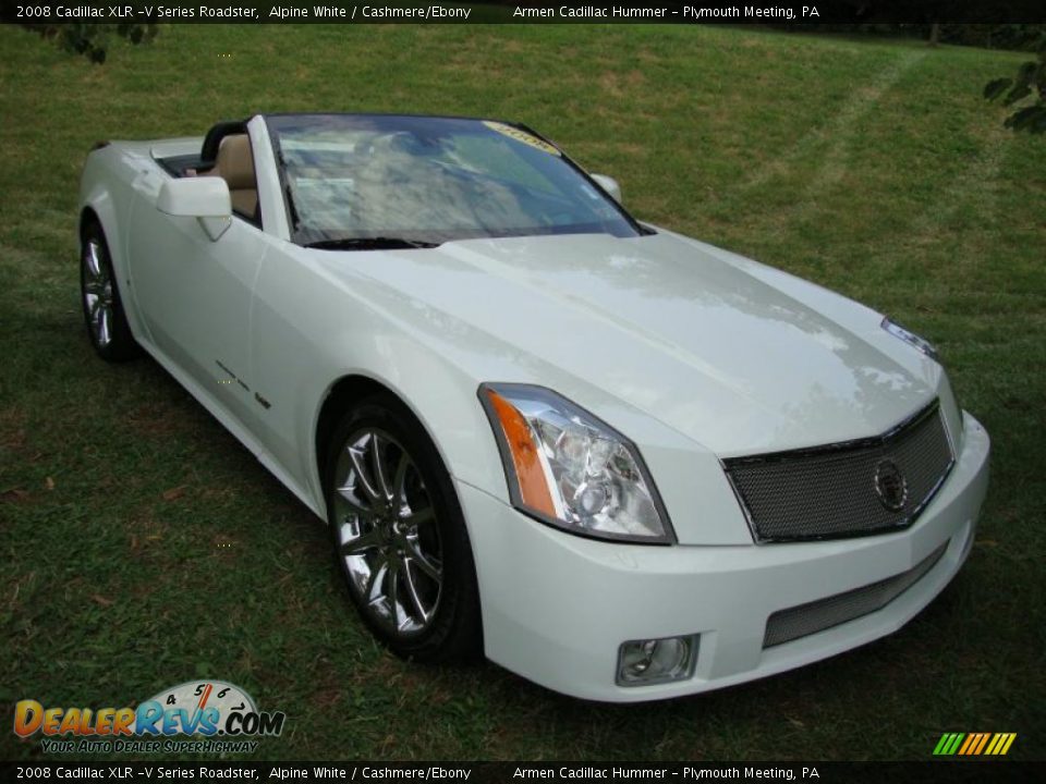 2008 Cadillac XLR -V Series Roadster Alpine White / Cashmere/Ebony Photo #4