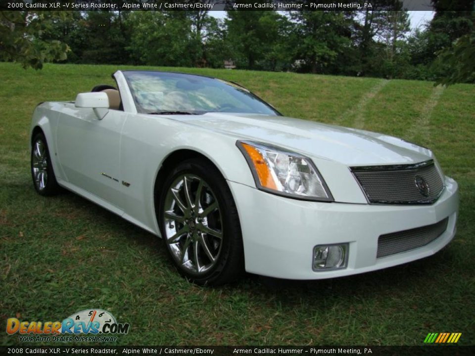 2008 Cadillac XLR -V Series Roadster Alpine White / Cashmere/Ebony Photo #5