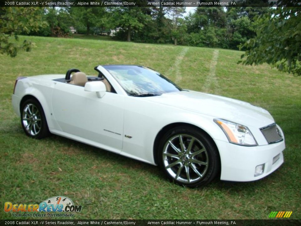 2008 Cadillac XLR -V Series Roadster Alpine White / Cashmere/Ebony Photo #6