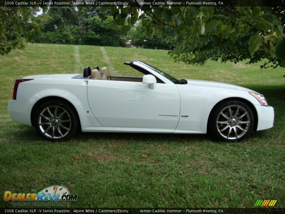 2008 Cadillac XLR -V Series Roadster Alpine White / Cashmere/Ebony Photo #7