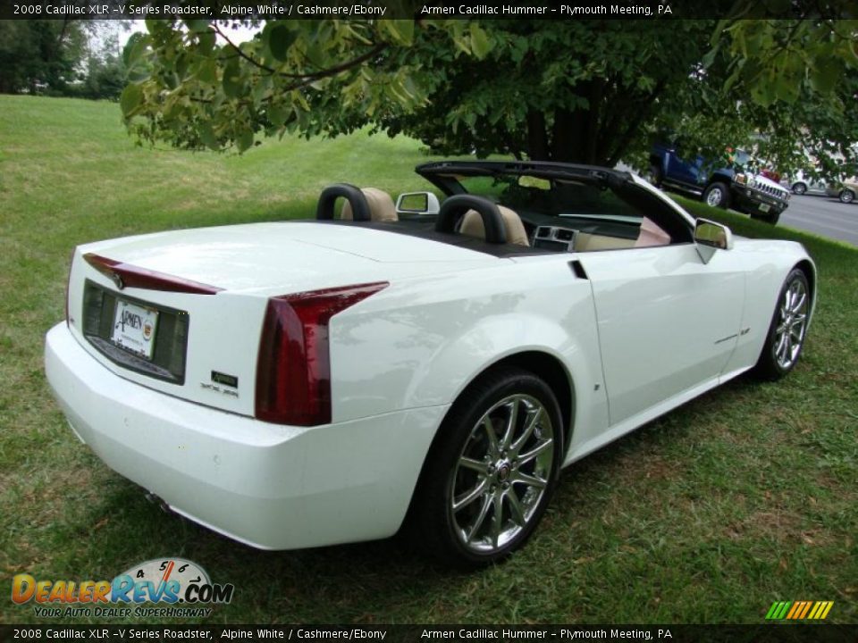 2008 Cadillac XLR -V Series Roadster Alpine White / Cashmere/Ebony Photo #8