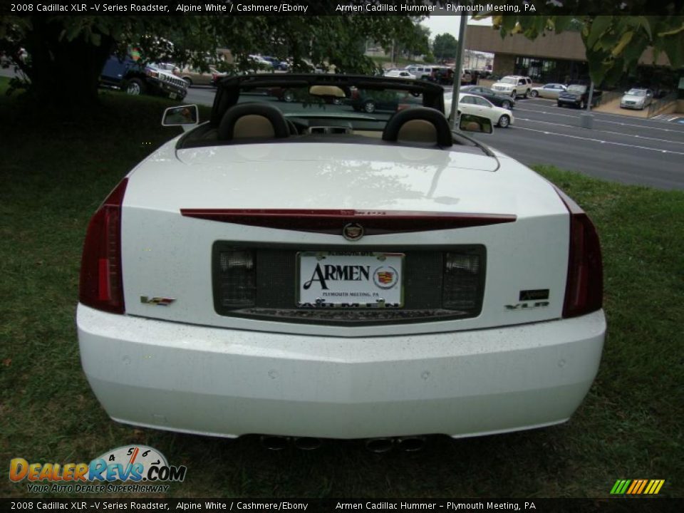 2008 Cadillac XLR -V Series Roadster Alpine White / Cashmere/Ebony Photo #9