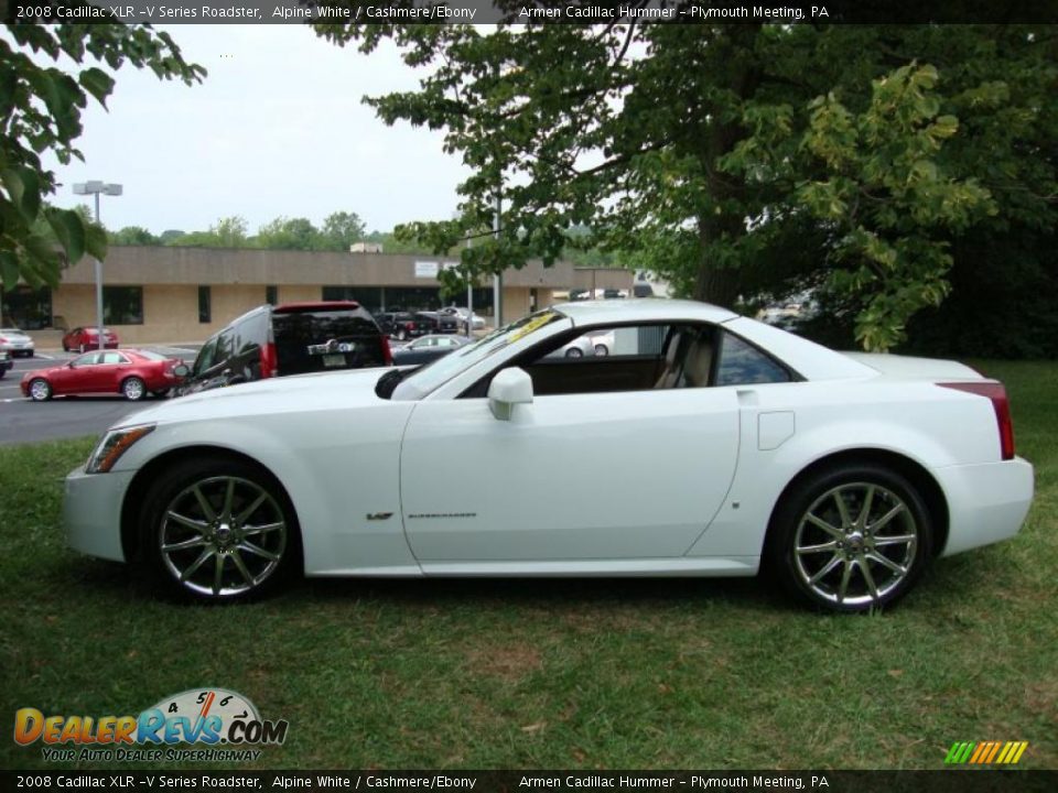 2008 Cadillac XLR -V Series Roadster Alpine White / Cashmere/Ebony Photo #36