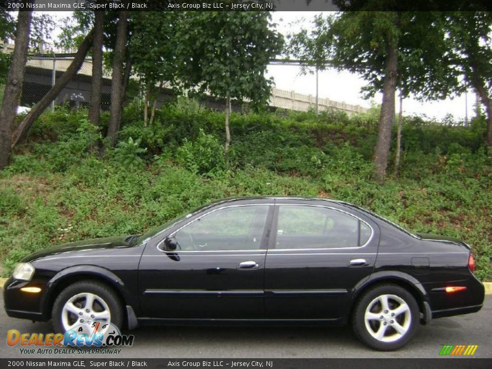 2000 Nissan Maxima GLE Super Black / Black Photo #3