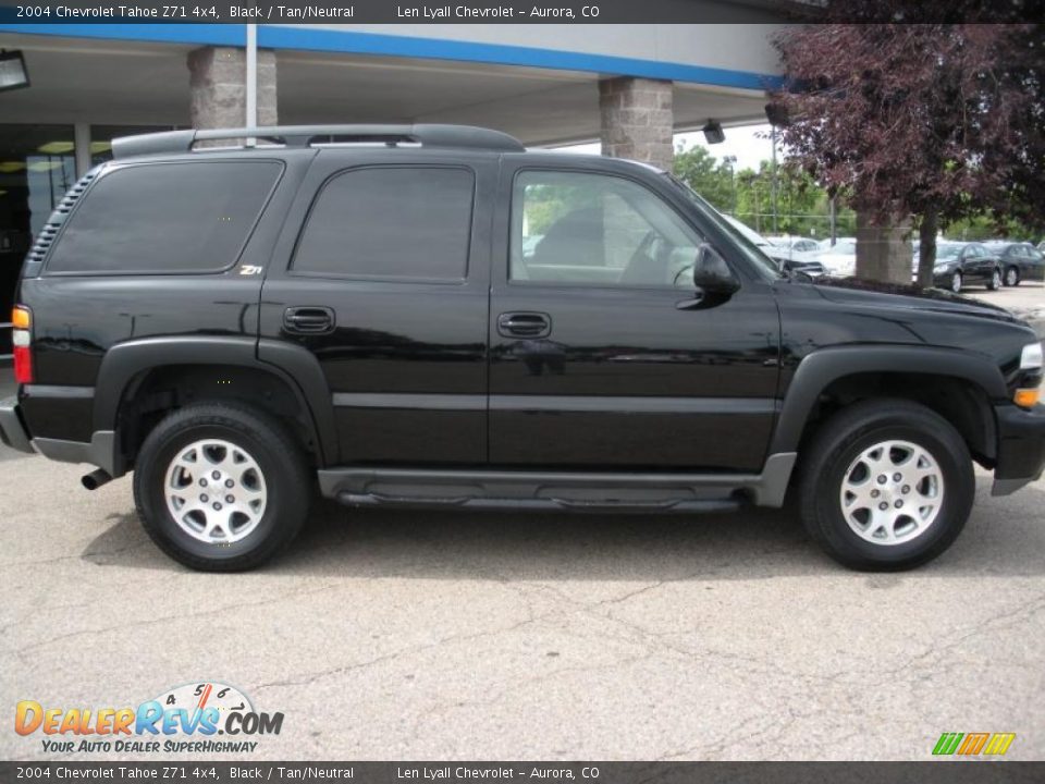 2004 Chevrolet Tahoe Z71 4x4 Black / Tan/Neutral Photo #2