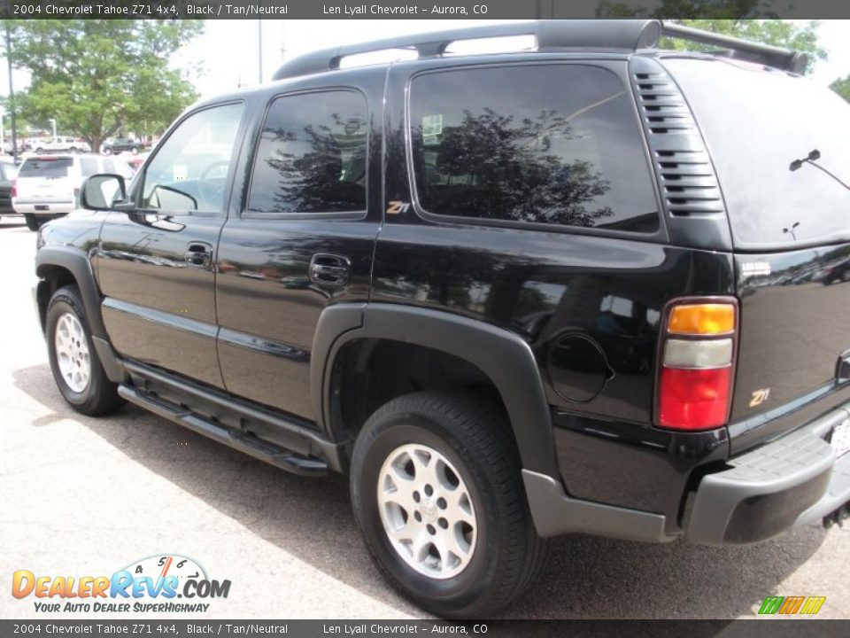 2004 Chevrolet Tahoe Z71 4x4 Black / Tan/Neutral Photo #5
