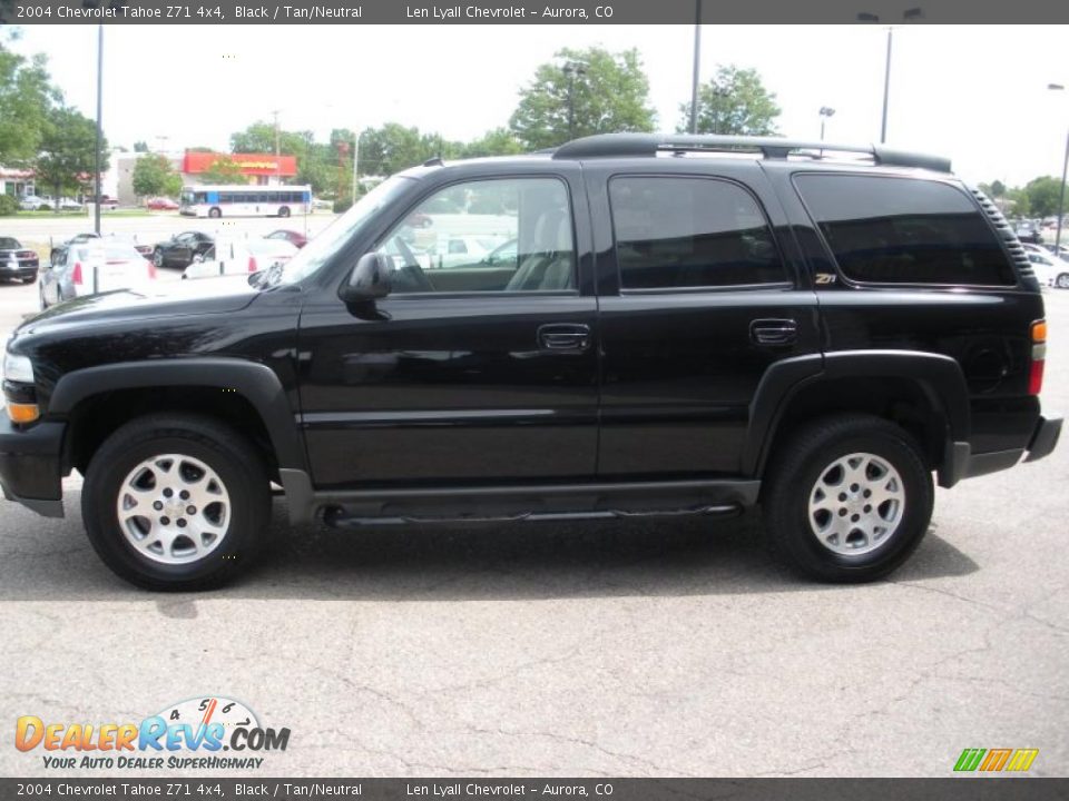 2004 Chevrolet Tahoe Z71 4x4 Black / Tan/Neutral Photo #6