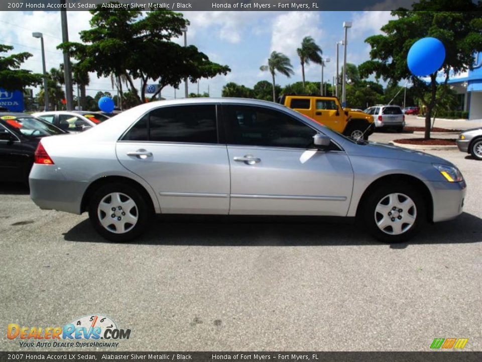 2007 Honda Accord LX Sedan Alabaster Silver Metallic / Black Photo #2