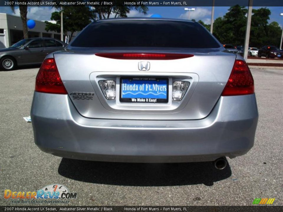 2007 Honda Accord LX Sedan Alabaster Silver Metallic / Black Photo #4