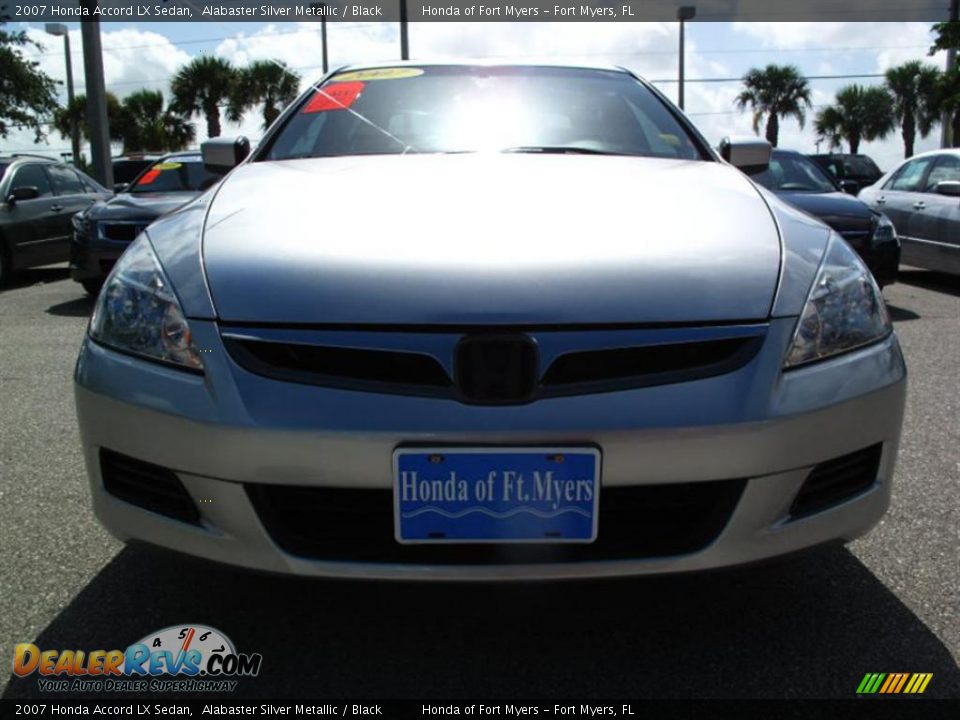 2007 Honda Accord LX Sedan Alabaster Silver Metallic / Black Photo #7