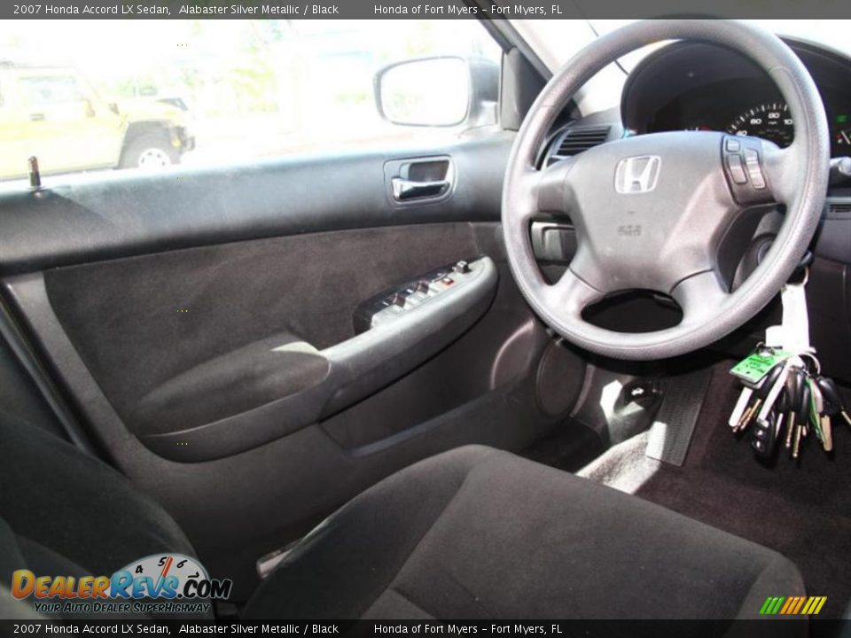 2007 Honda Accord LX Sedan Alabaster Silver Metallic / Black Photo #11