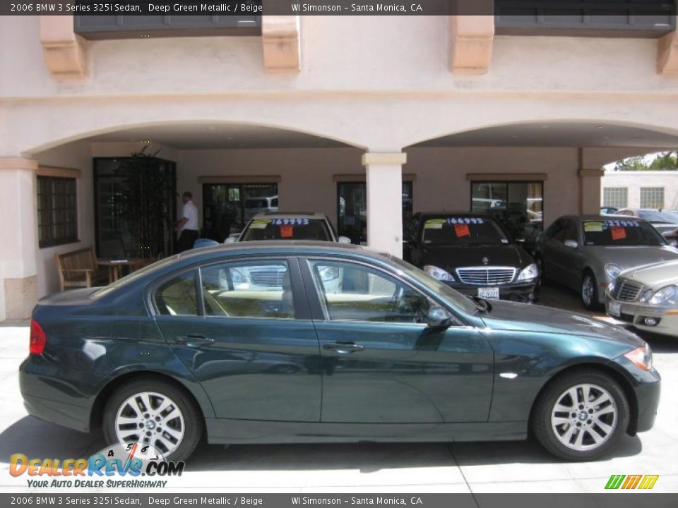 2006 BMW 3 Series 325i Sedan Deep Green Metallic / Beige Photo #2