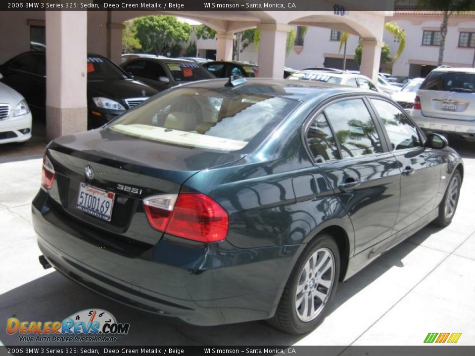 2006 BMW 3 Series 325i Sedan Deep Green Metallic / Beige Photo #3