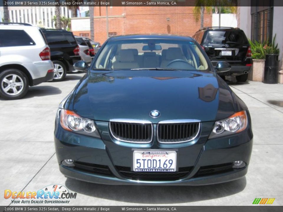 2006 BMW 3 Series 325i Sedan Deep Green Metallic / Beige Photo #8