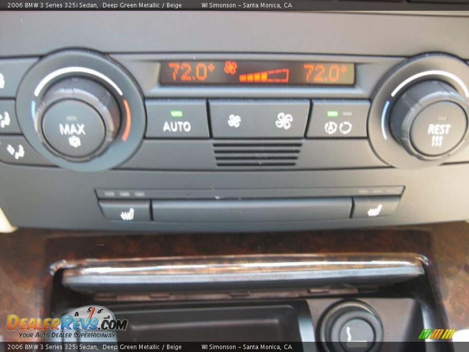2006 BMW 3 Series 325i Sedan Deep Green Metallic / Beige Photo #13