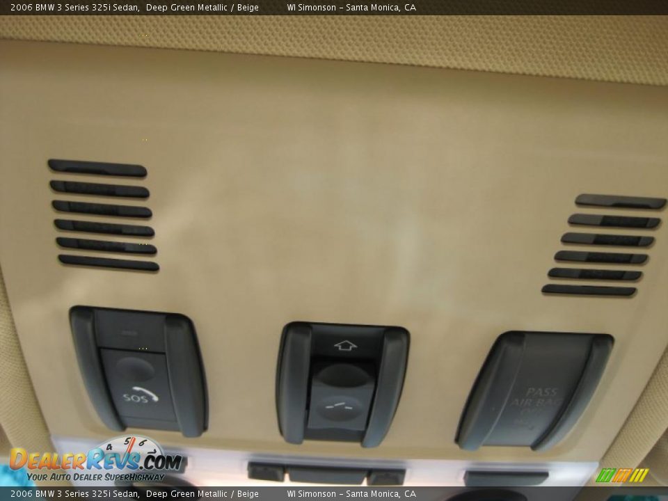 2006 BMW 3 Series 325i Sedan Deep Green Metallic / Beige Photo #15