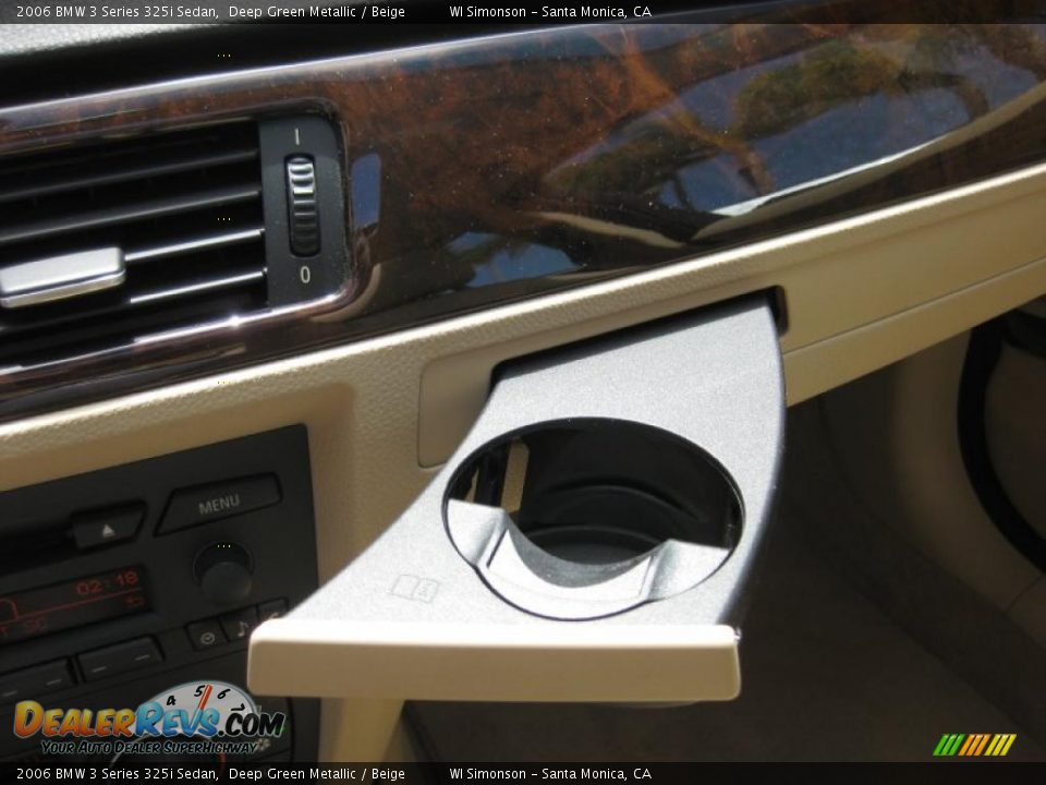 2006 BMW 3 Series 325i Sedan Deep Green Metallic / Beige Photo #20
