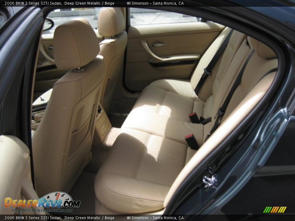 2006 BMW 3 Series 325i Sedan Deep Green Metallic / Beige Photo #24