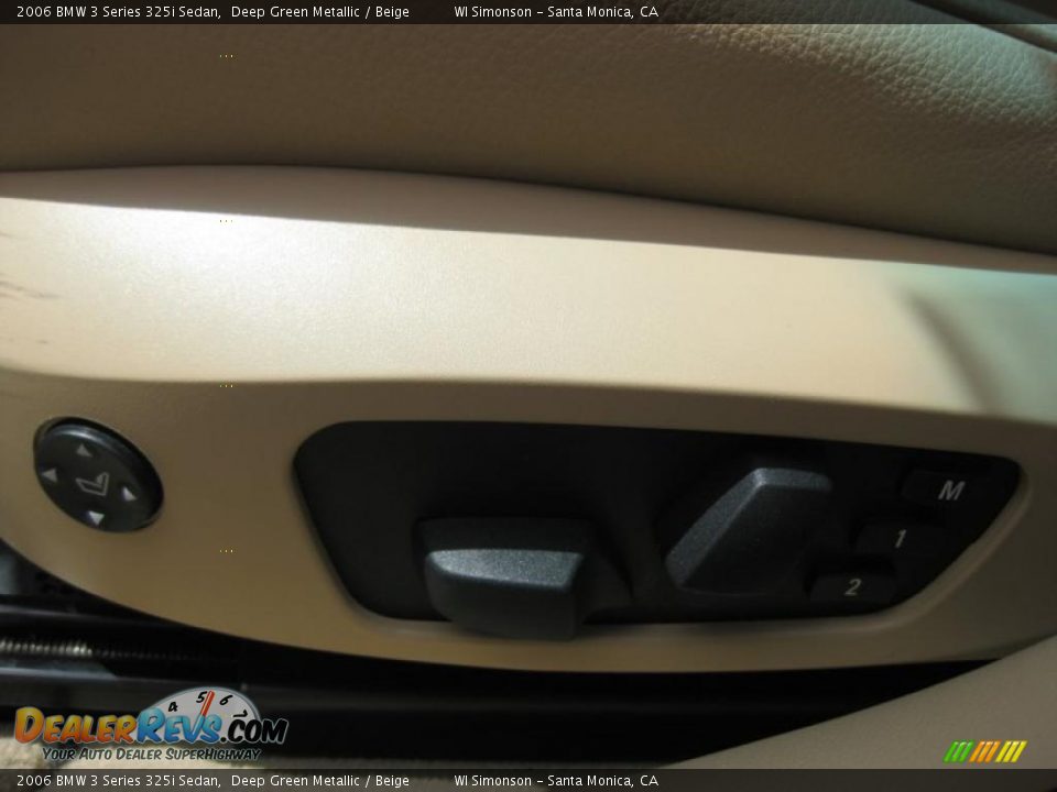 2006 BMW 3 Series 325i Sedan Deep Green Metallic / Beige Photo #26