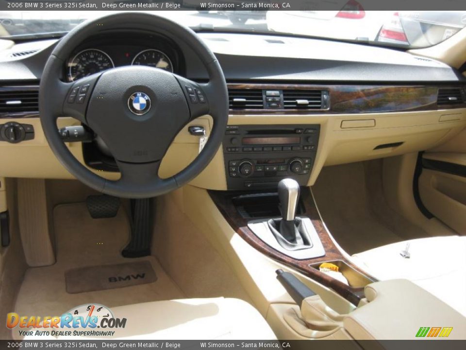 2006 BMW 3 Series 325i Sedan Deep Green Metallic / Beige Photo #27