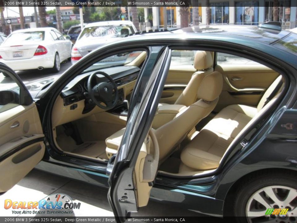 2006 BMW 3 Series 325i Sedan Deep Green Metallic / Beige Photo #29