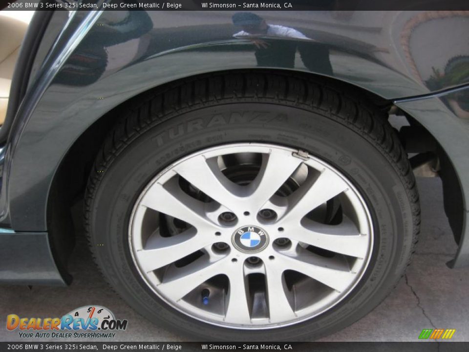 2006 BMW 3 Series 325i Sedan Deep Green Metallic / Beige Photo #35