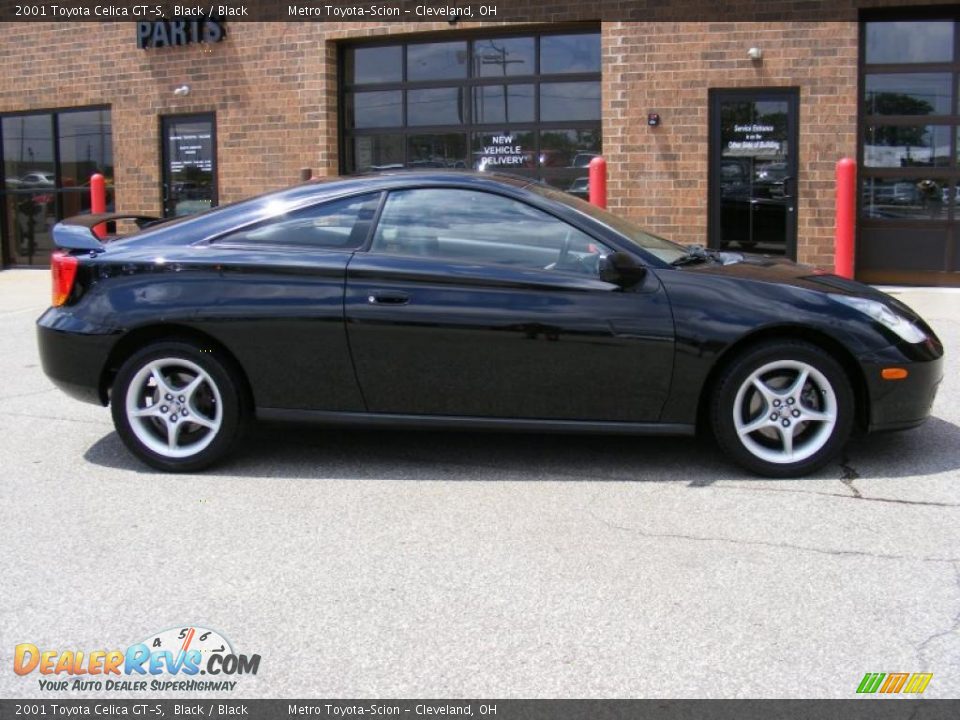 2001 Toyota Celica GT-S Black / Black Photo #2