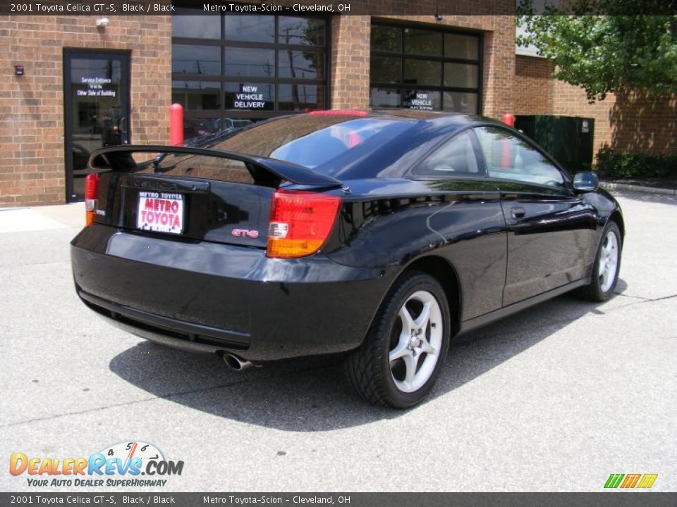2001 Toyota Celica GT-S Black / Black Photo #3