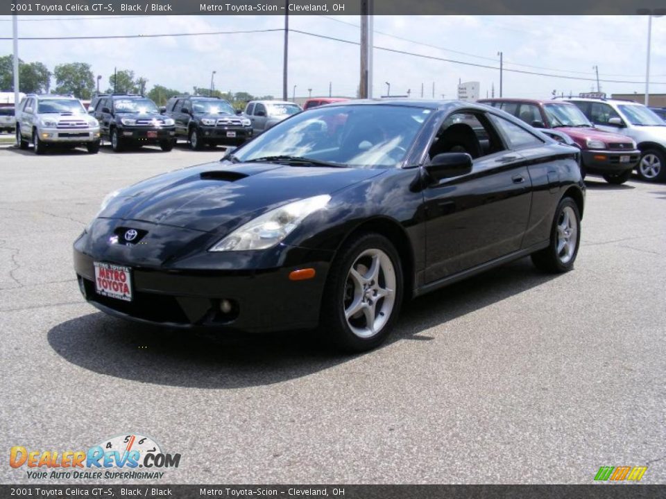 2001 Toyota Celica GT-S Black / Black Photo #7