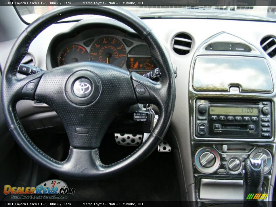 2001 Toyota Celica GT-S Black / Black Photo #15