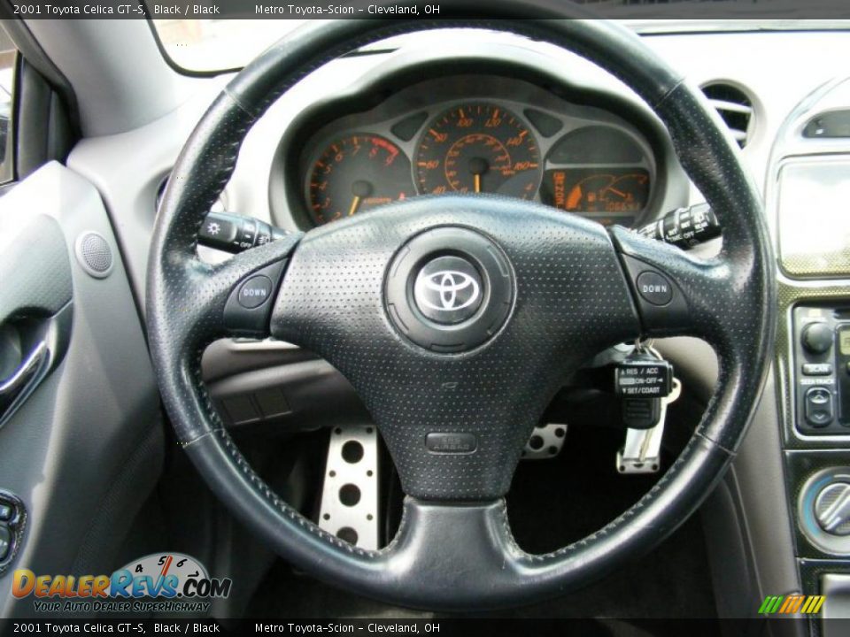 2001 Toyota Celica GT-S Black / Black Photo #16