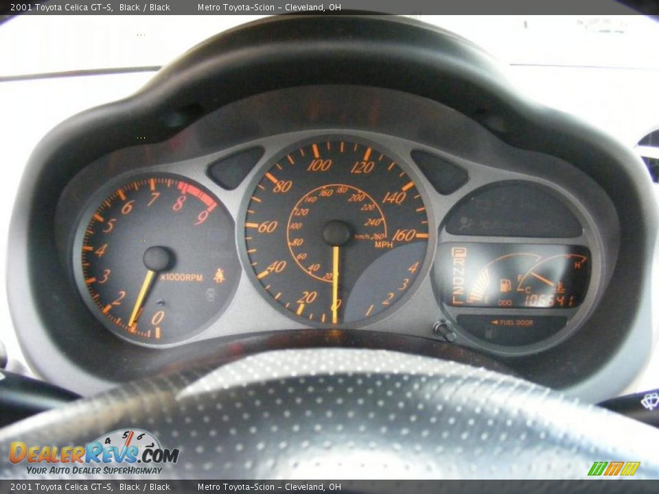 2001 Toyota Celica GT-S Black / Black Photo #17