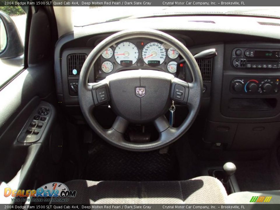 2004 Dodge Ram 1500 SLT Quad Cab 4x4 Deep Molten Red Pearl / Dark Slate Gray Photo #6