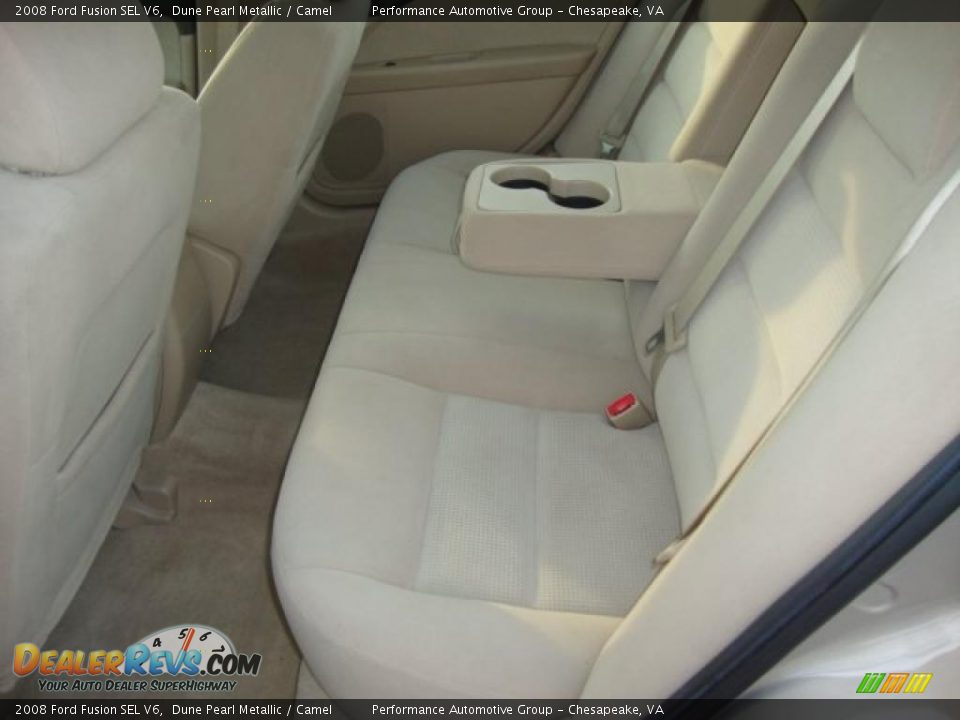 2008 Ford Fusion SEL V6 Dune Pearl Metallic / Camel Photo #9