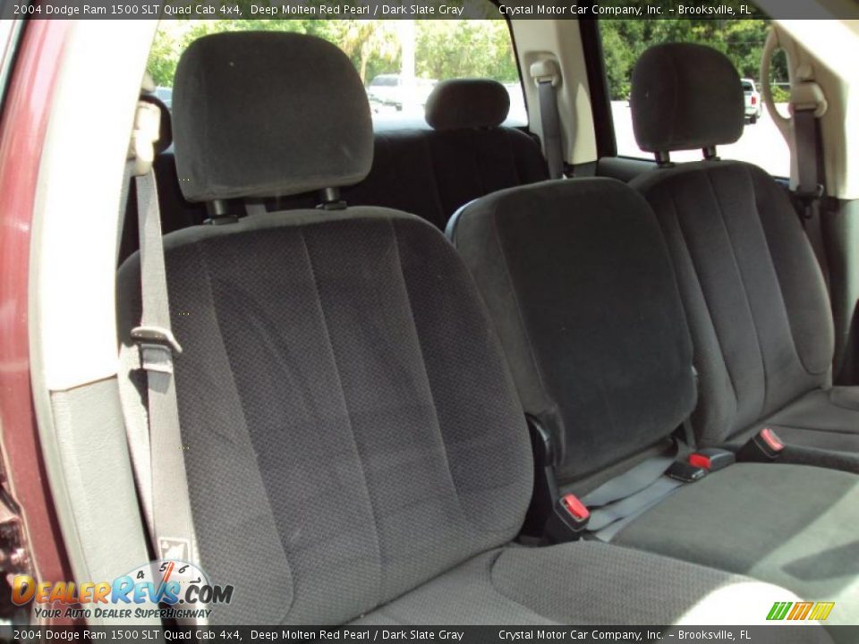 2004 Dodge Ram 1500 SLT Quad Cab 4x4 Deep Molten Red Pearl / Dark Slate Gray Photo #12