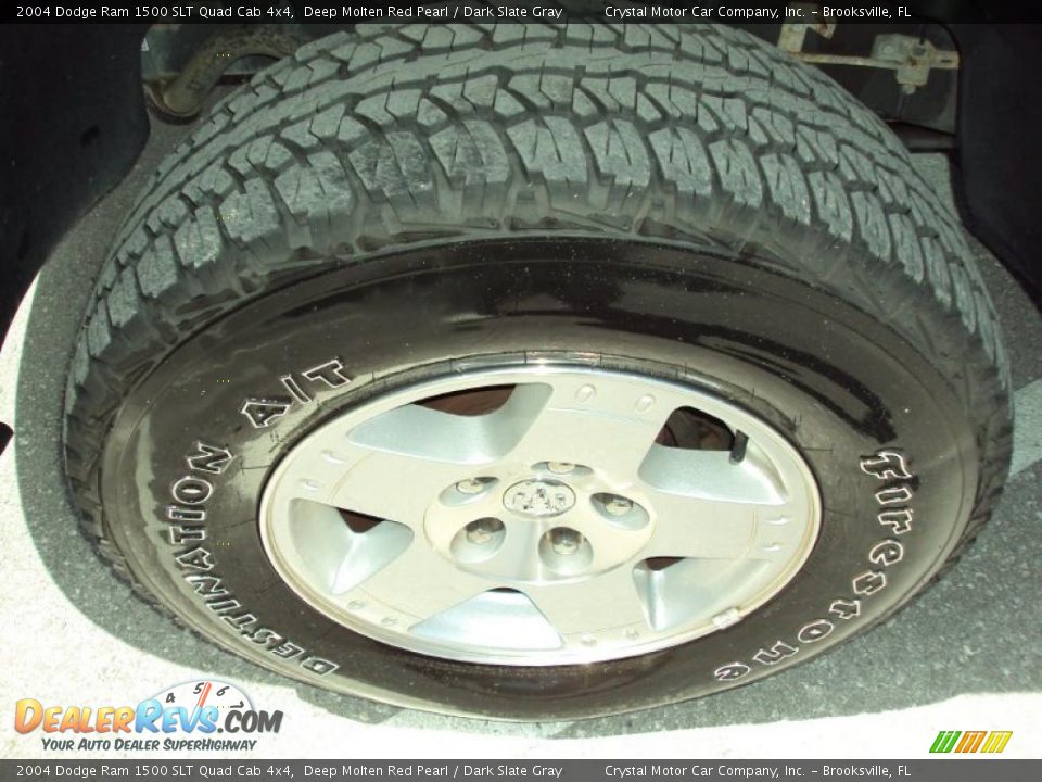 2004 Dodge Ram 1500 SLT Quad Cab 4x4 Deep Molten Red Pearl / Dark Slate Gray Photo #14